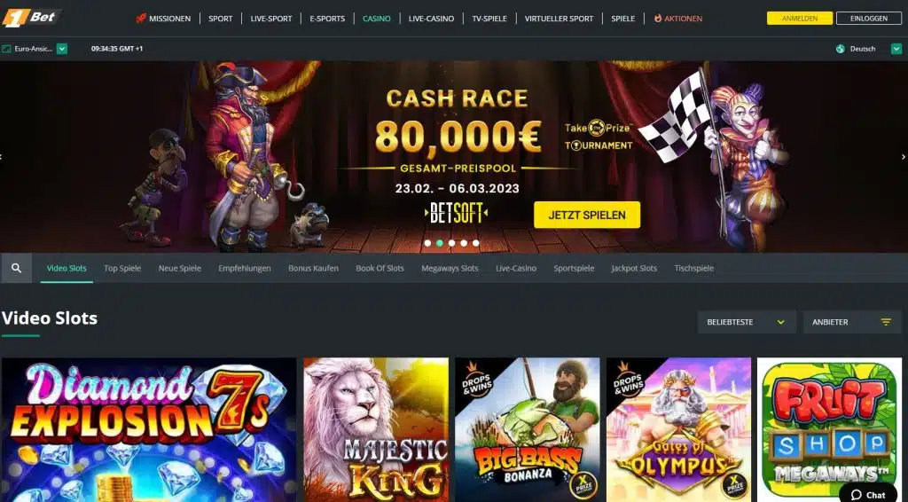1Bet Online Casino ohne Verifizierung
