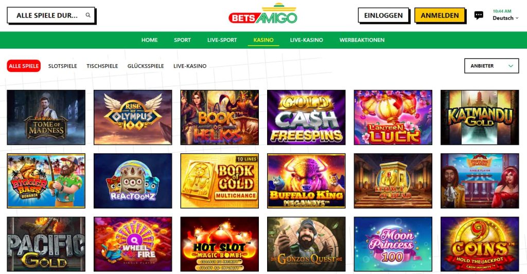 Betsamigo neues Online Casino Schweiz
