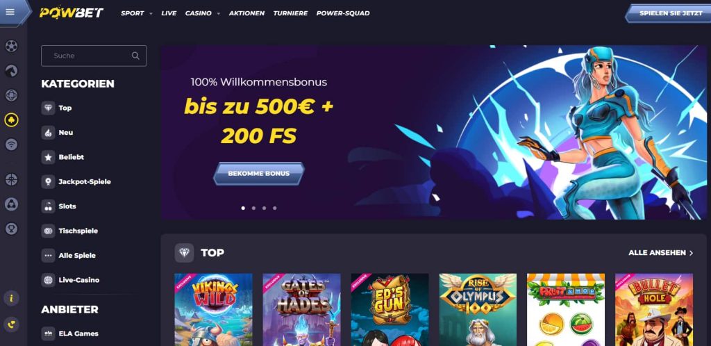 Powbet Neues Online Casino Schweiz