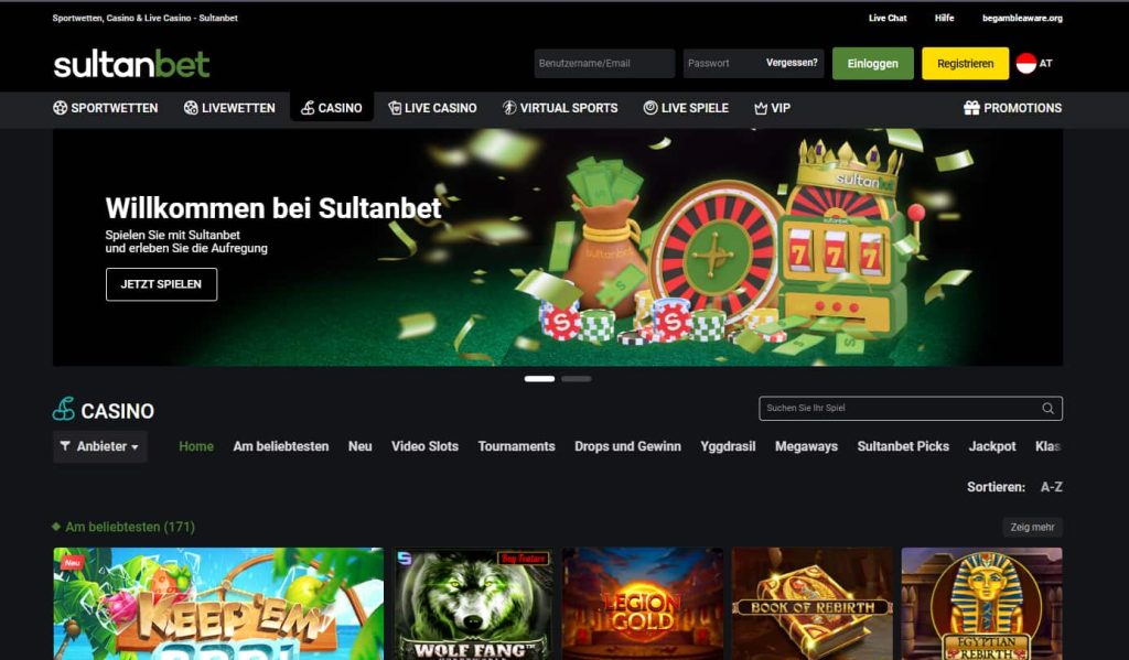Sultanbet Casino mit 20 Euro Startguthaben