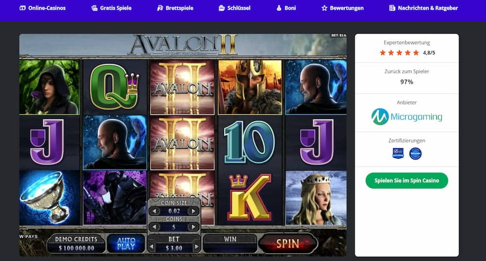 Neue Microgaming Casino Avalon 2