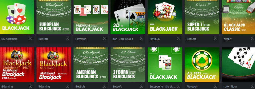 Online Casinos in Oesterreich Tischspiele
