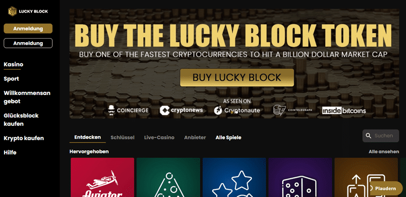 LuckyBlock Neue Casino Spiele